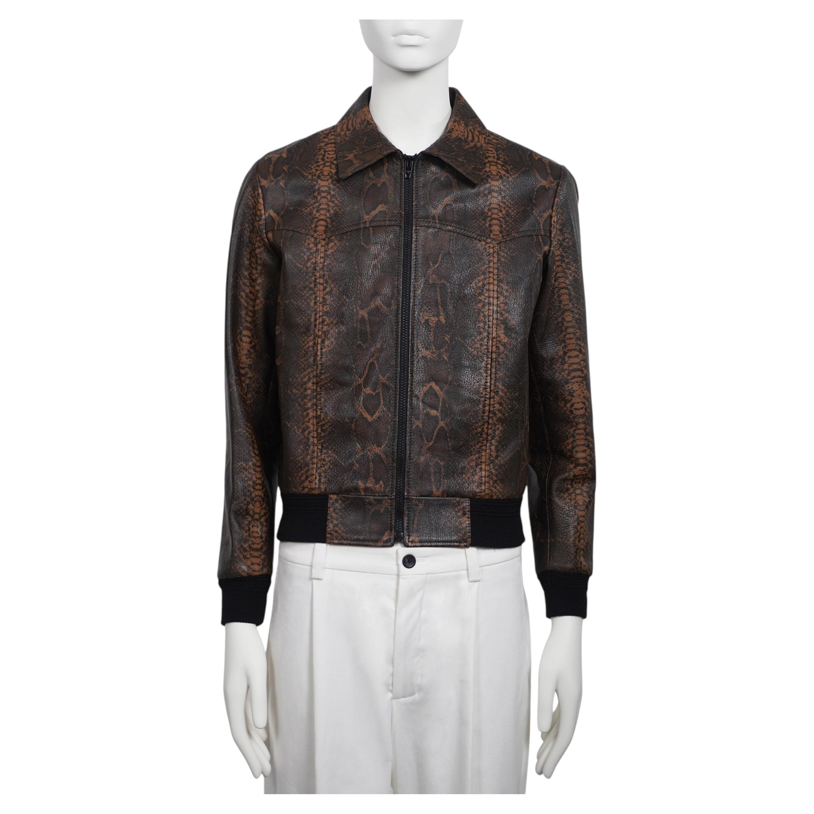 CELINE BY HEDI SLIMANE F/W 2019 Runway Leather Jacket