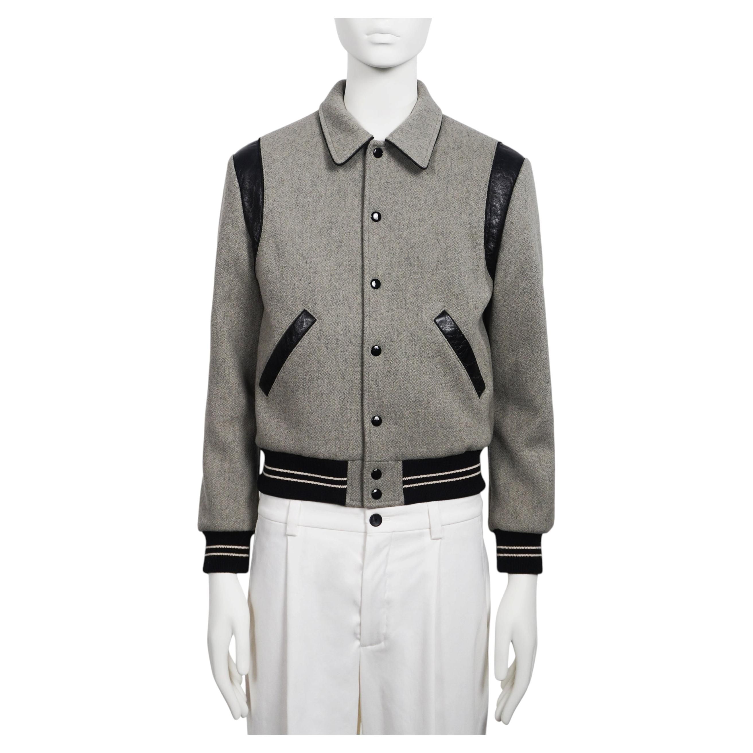 CELINE By HEDI SLIMANE F/W 2019 "Unlock Your Fantasies" Grey Wool Jacket