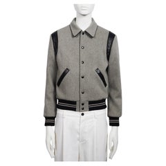 CELINE By HEDI SLIMANE F/W 2019 "Unlock Your Fantasies" Grey Wool Jacket