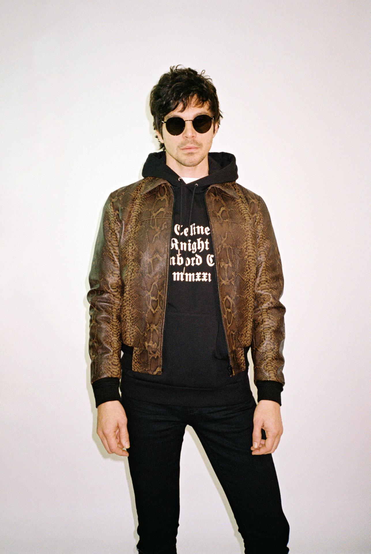 Men's CELINE BY HEDI SLIMANE F/W2019 Rare Runway Snakeskin Print Leather Jacket For Sale