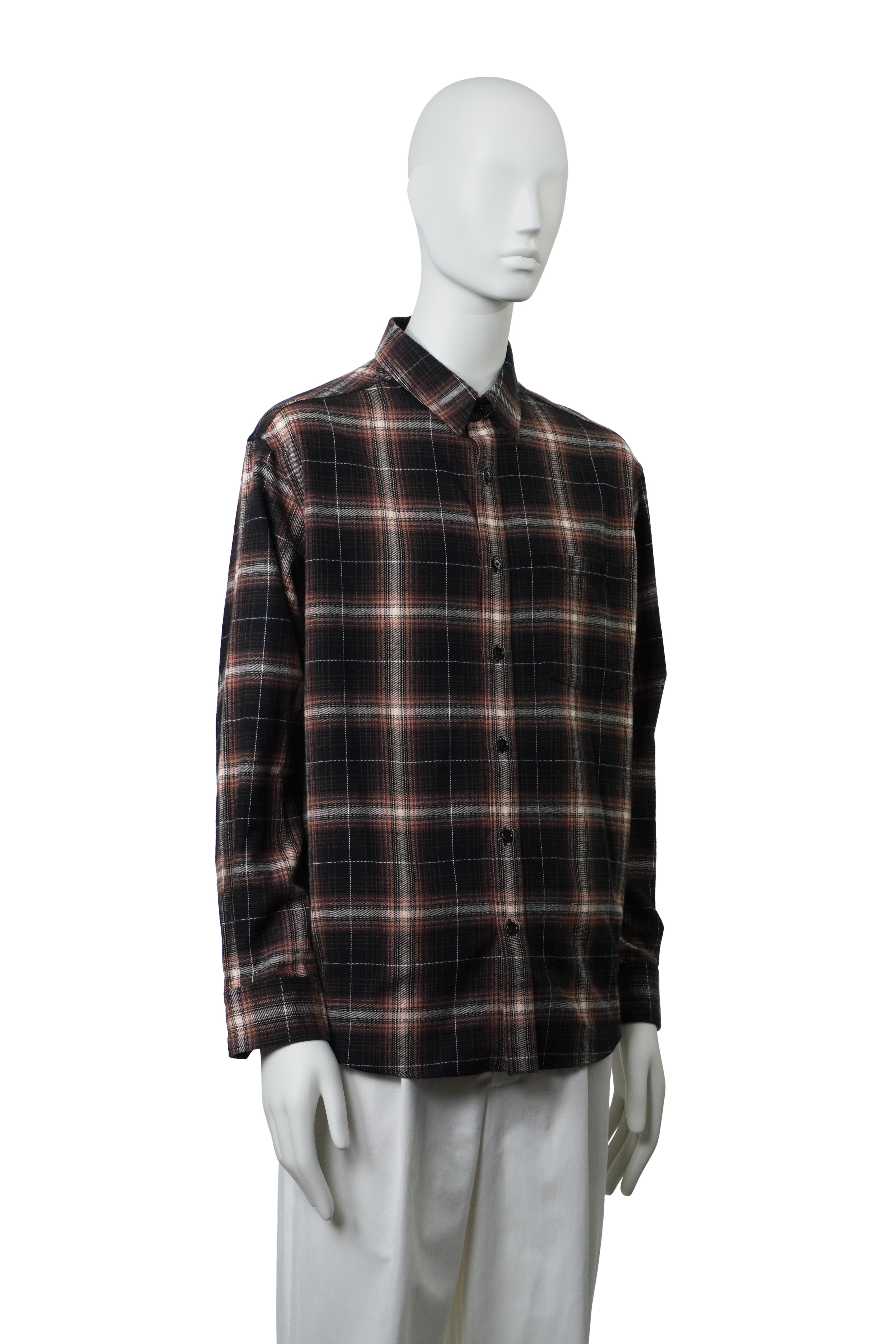 De los hombres CELINE By HEDI SLIMANE Camisa de cuadros oversize 39 en venta