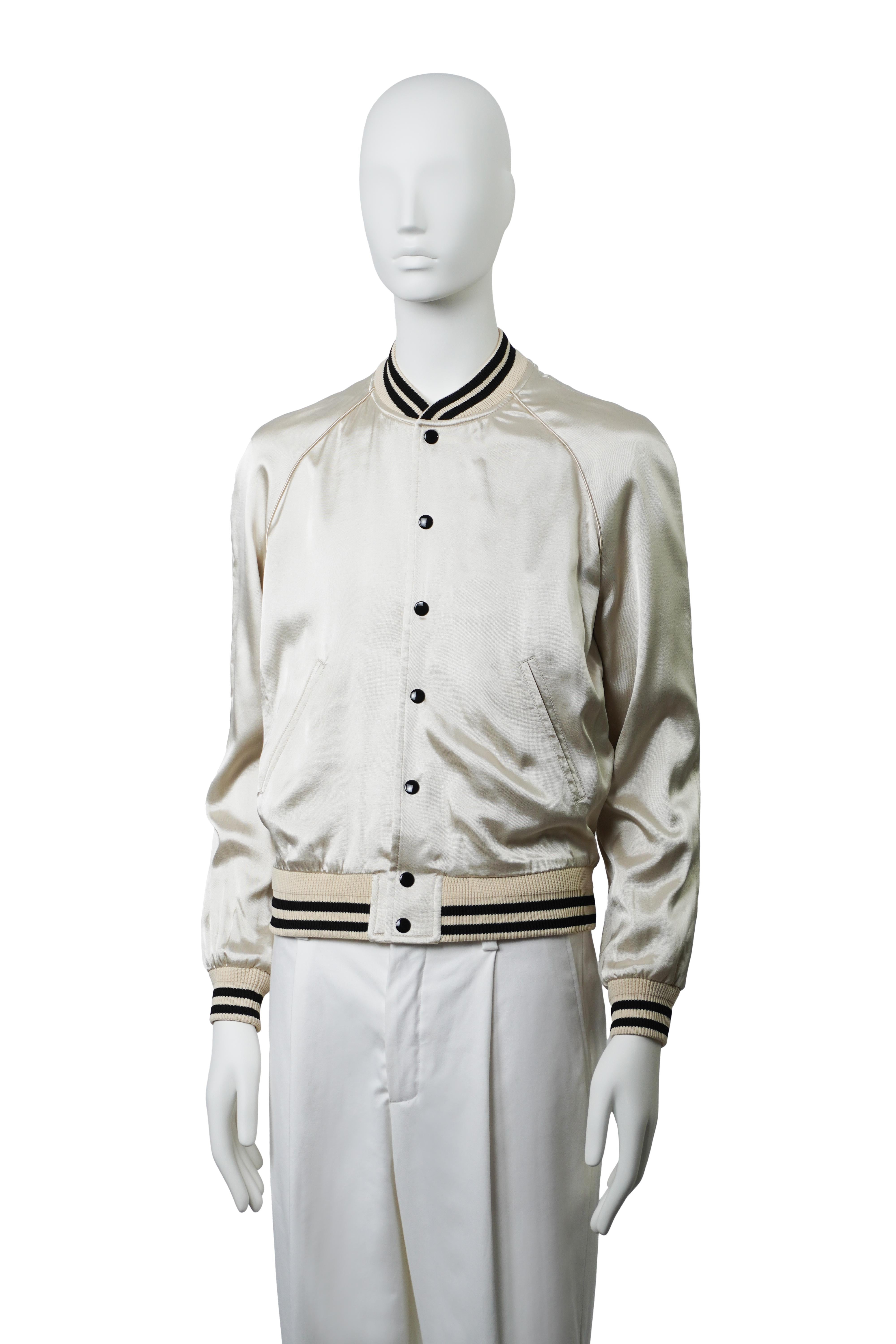 Grigio CELINE By HEDI SLIMANE S/S 2020 David Kramer Nostalgia Jacket 46 in vendita