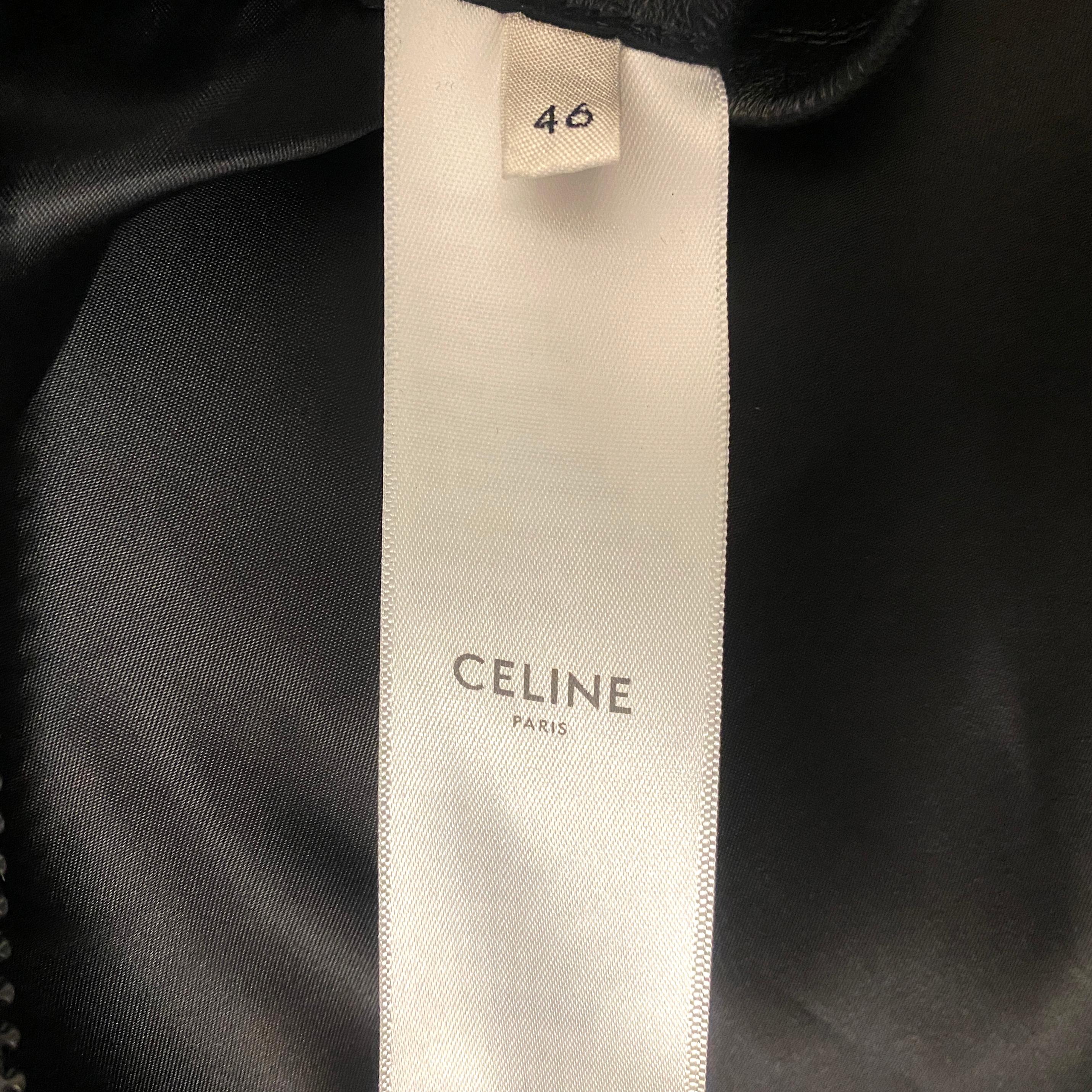 CELINE BY HEDI SLIMANE S/S 2020 Runway Leather Jacket 3