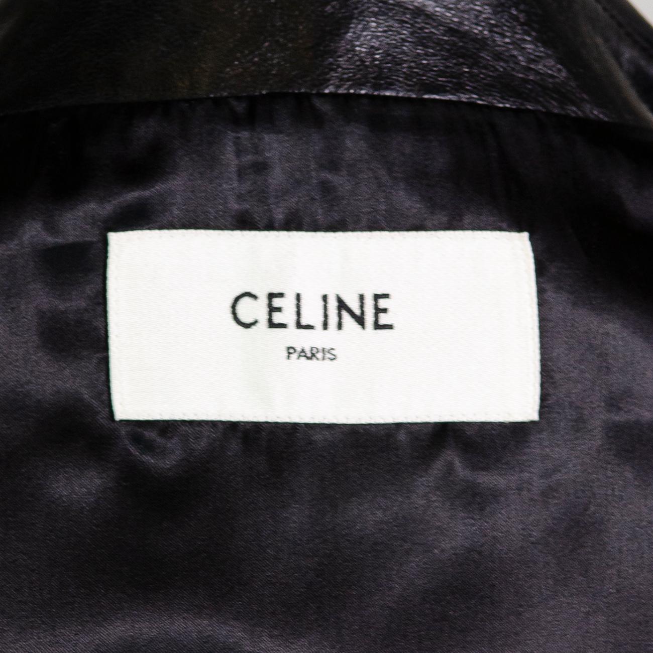 CELINE BY HEDI SLIMANE S/S 2020 Runway Leather Jacket In Excellent Condition In Berlin, BE