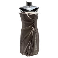 Celine by Ivana Omazic SS 2009 (Look 17) Strapless White & Lilac Mini Dress