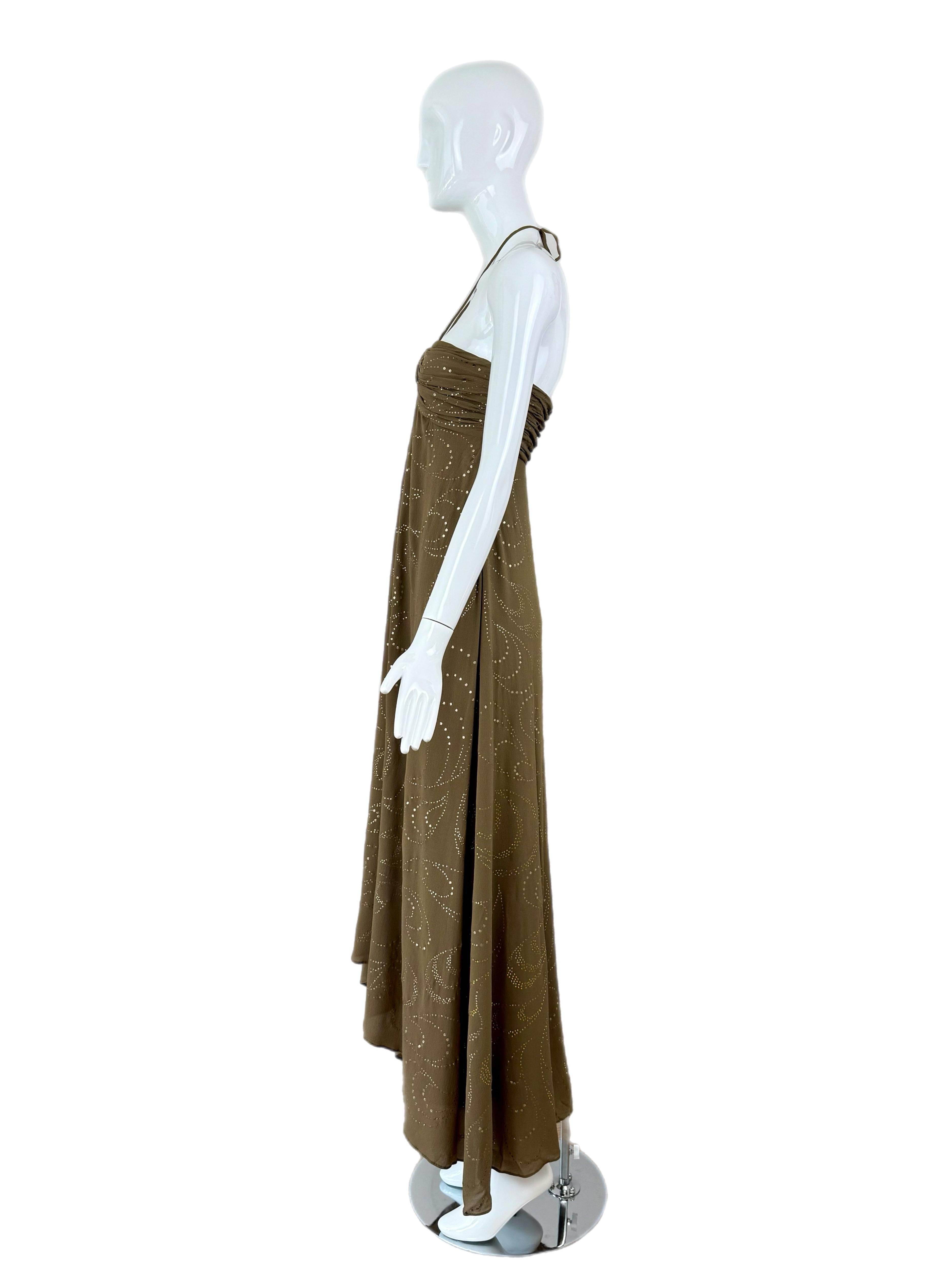 CELINE by MICHAEL KORS 2003 Vintage Runway Silk Maxi Dress Gown For Sale 2