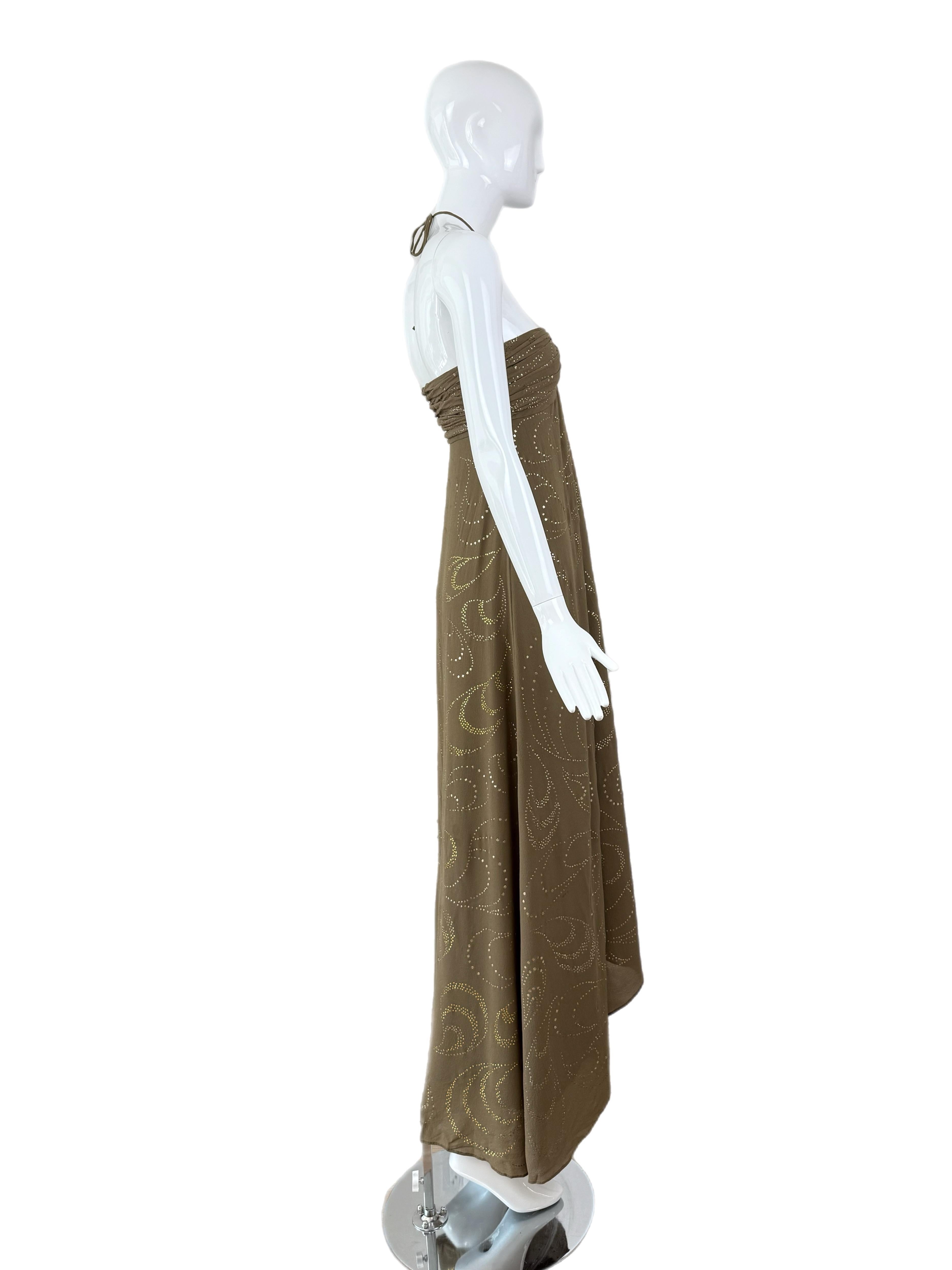 CELINE by MICHAEL KORS 2003 Vintage Runway Silk Maxi Dress Gown For Sale 3