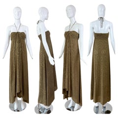 CELINE by MICHAEL KORS 2003 Vintage Runway Silk Maxi Dress Gown