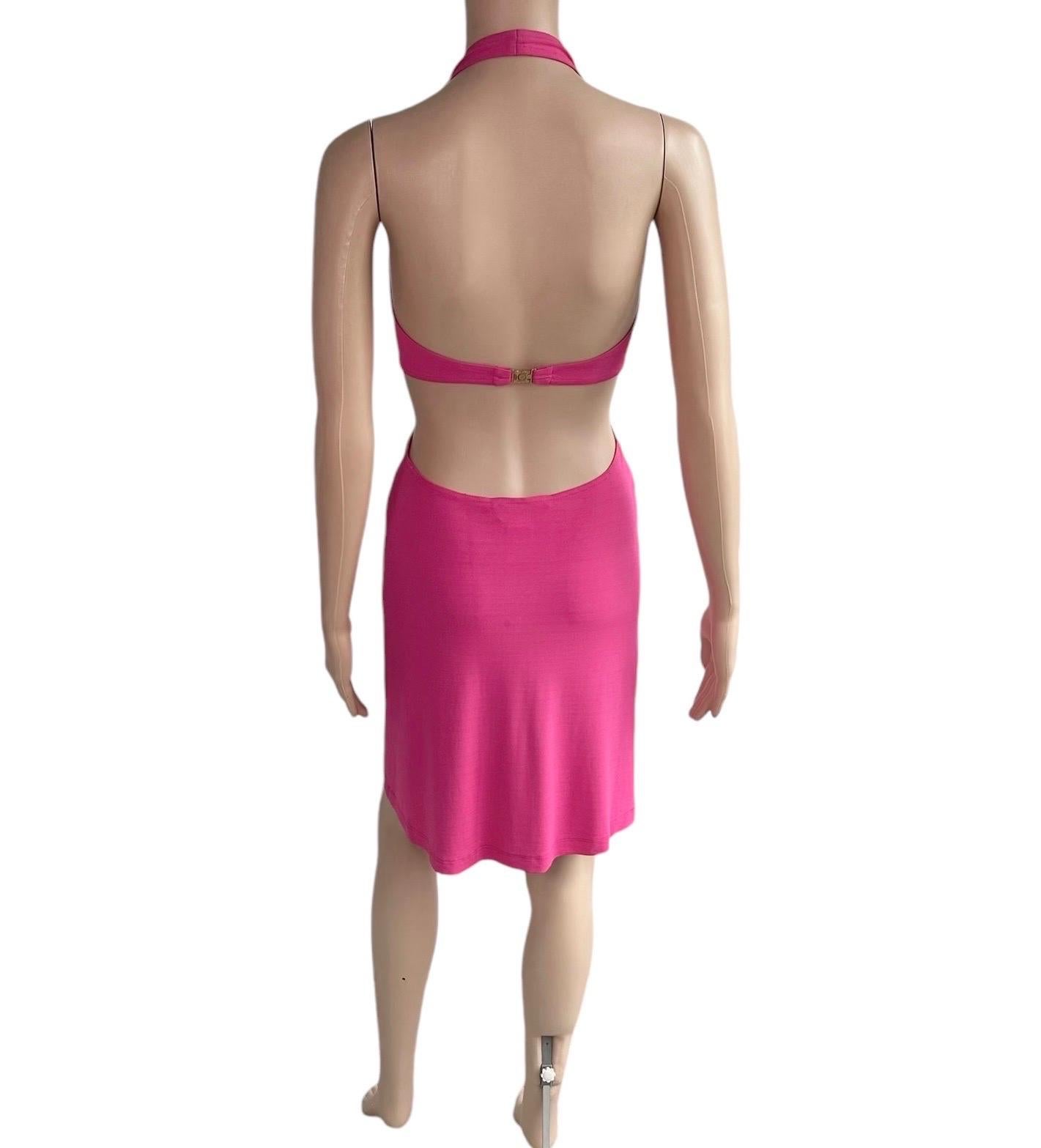 Celine by Michael Kors S/S 2004 Runway Embellished Cutout Halter Dress For Sale 6