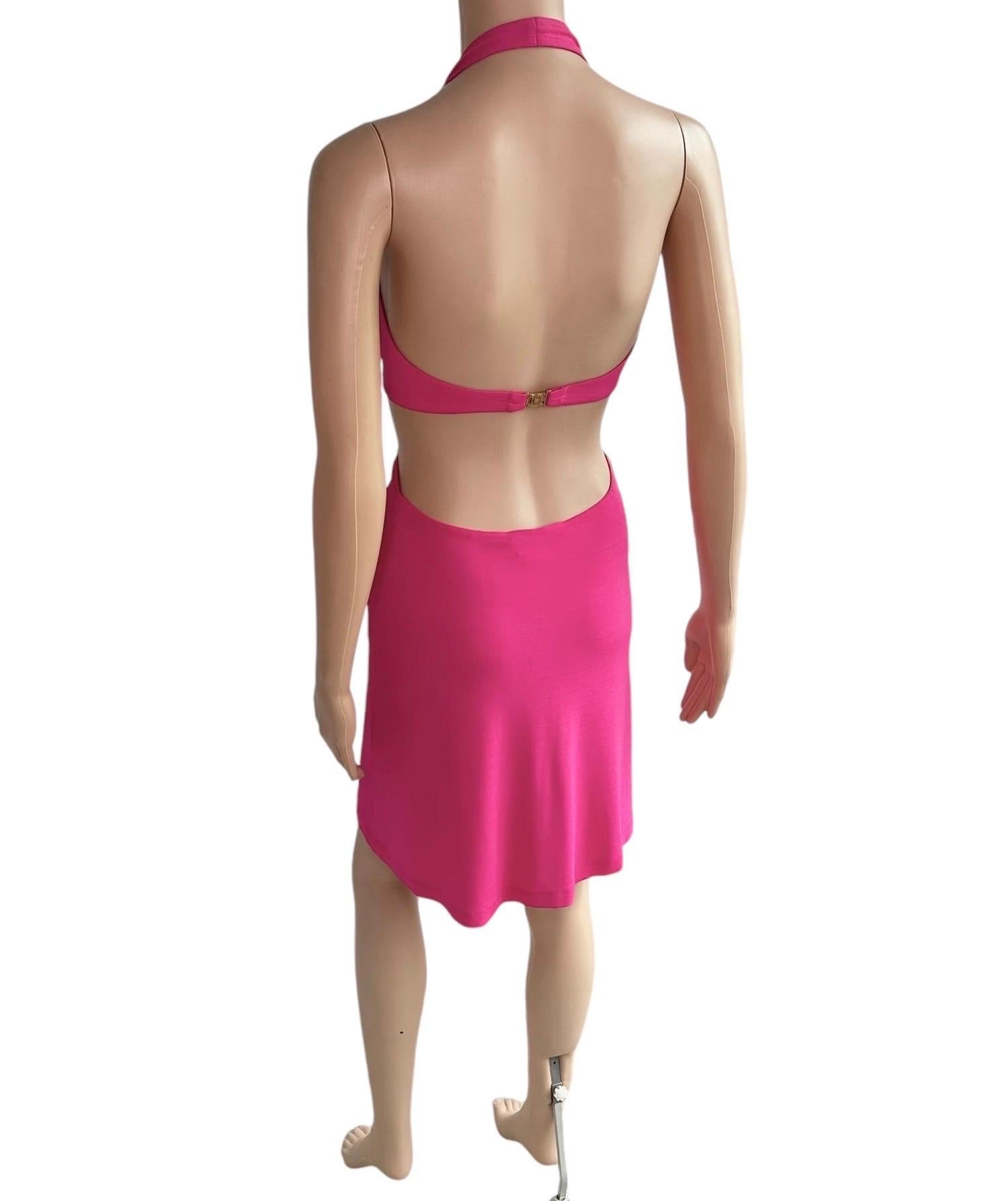 Celine by Michael Kors S/S 2004 Runway Embellished Cutout Halter Dress For Sale 8