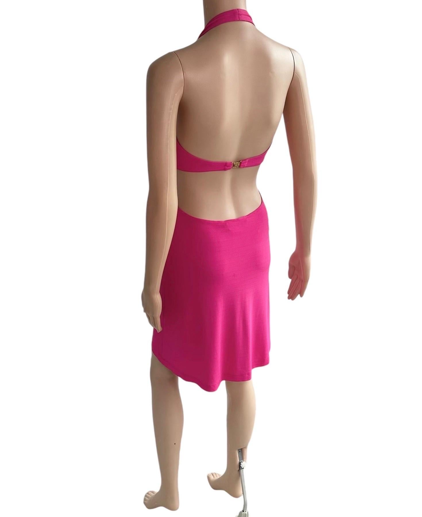 Celine by Michael Kors S/S 2004 Runway Embellished Cutout Halter Dress For Sale 10