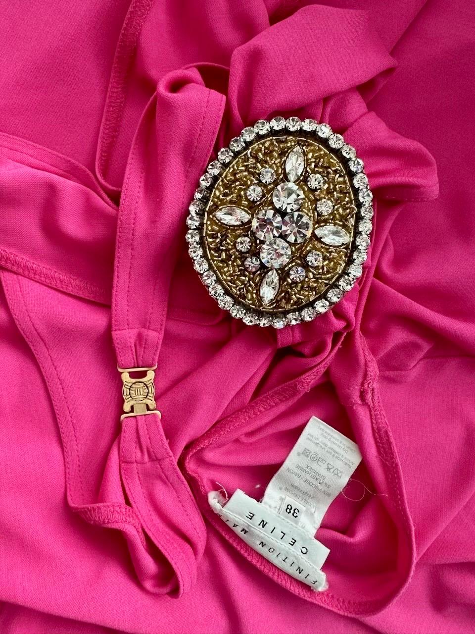 Celine by Michael Kors S/S 2004 Runway Embellished Cutout Halter Dress For Sale 12
