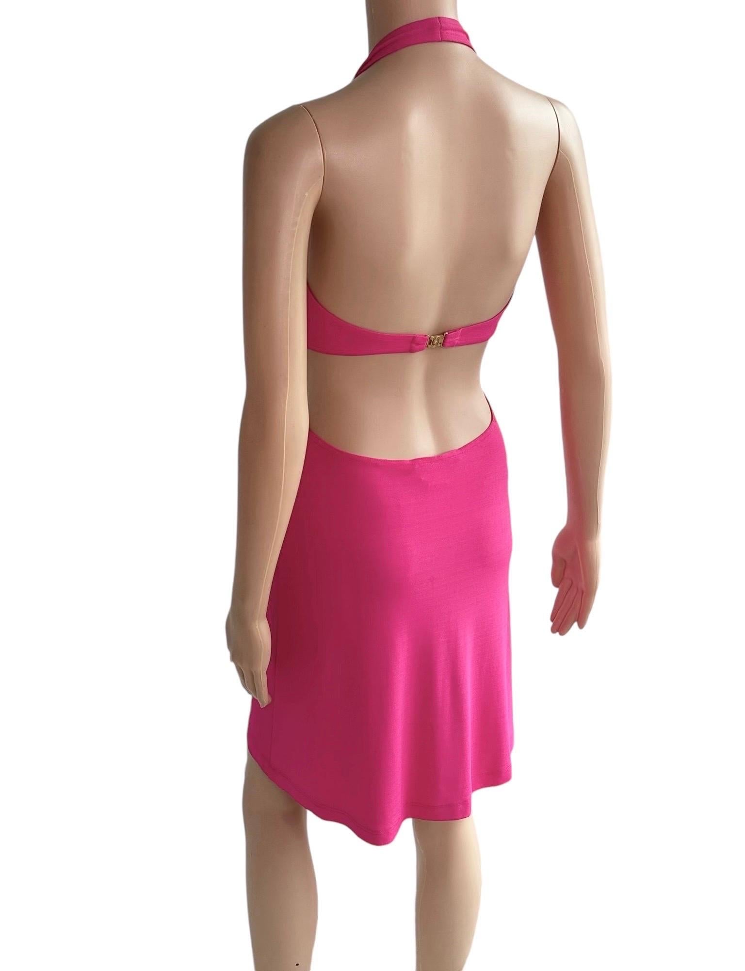 Celine by Michael Kors S/S 2004 Runway Embellished Cutout Halter Dress For Sale 3