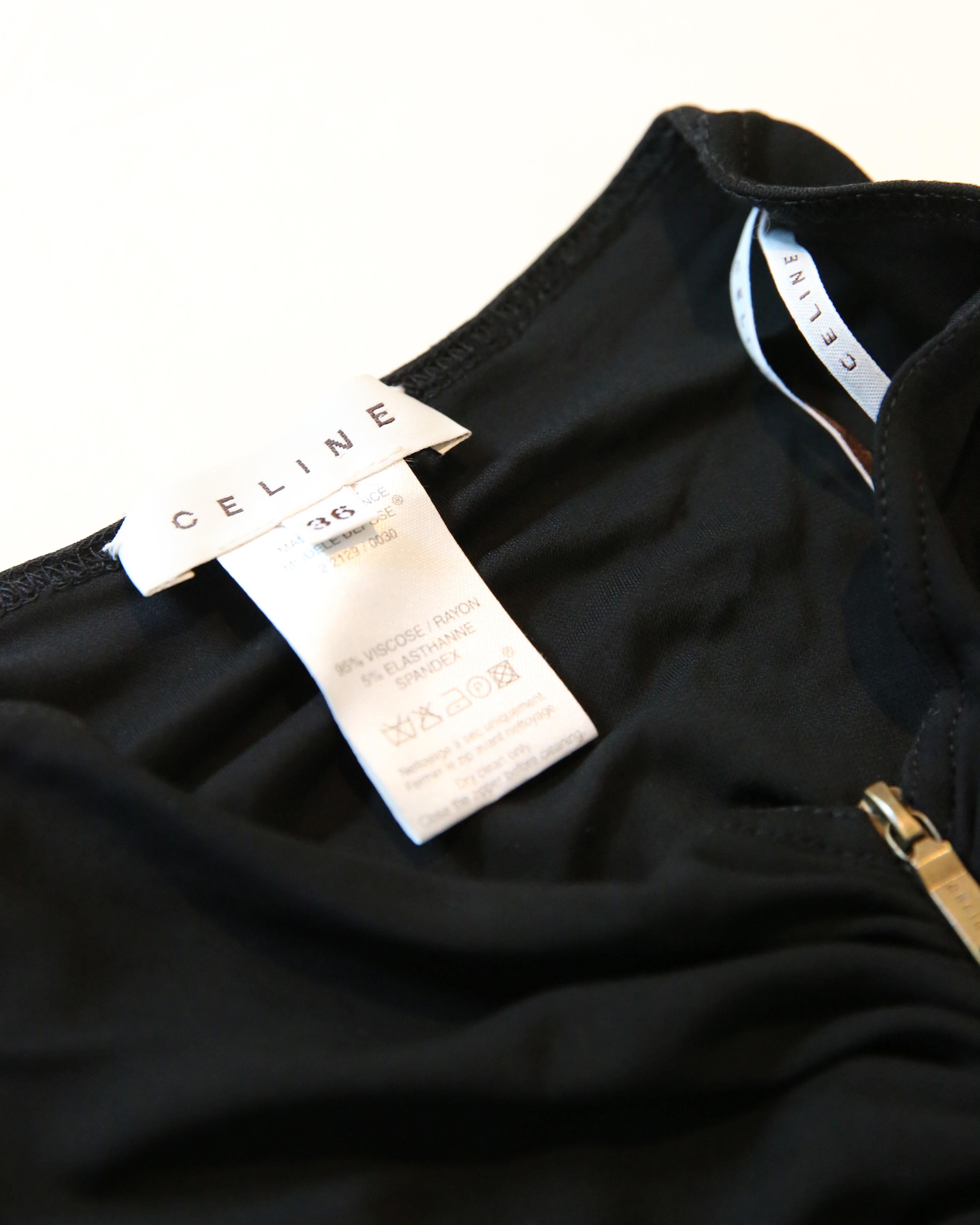 Celine by Michael Kors vintage back zip ruched stretch skirt 36 en vente 9