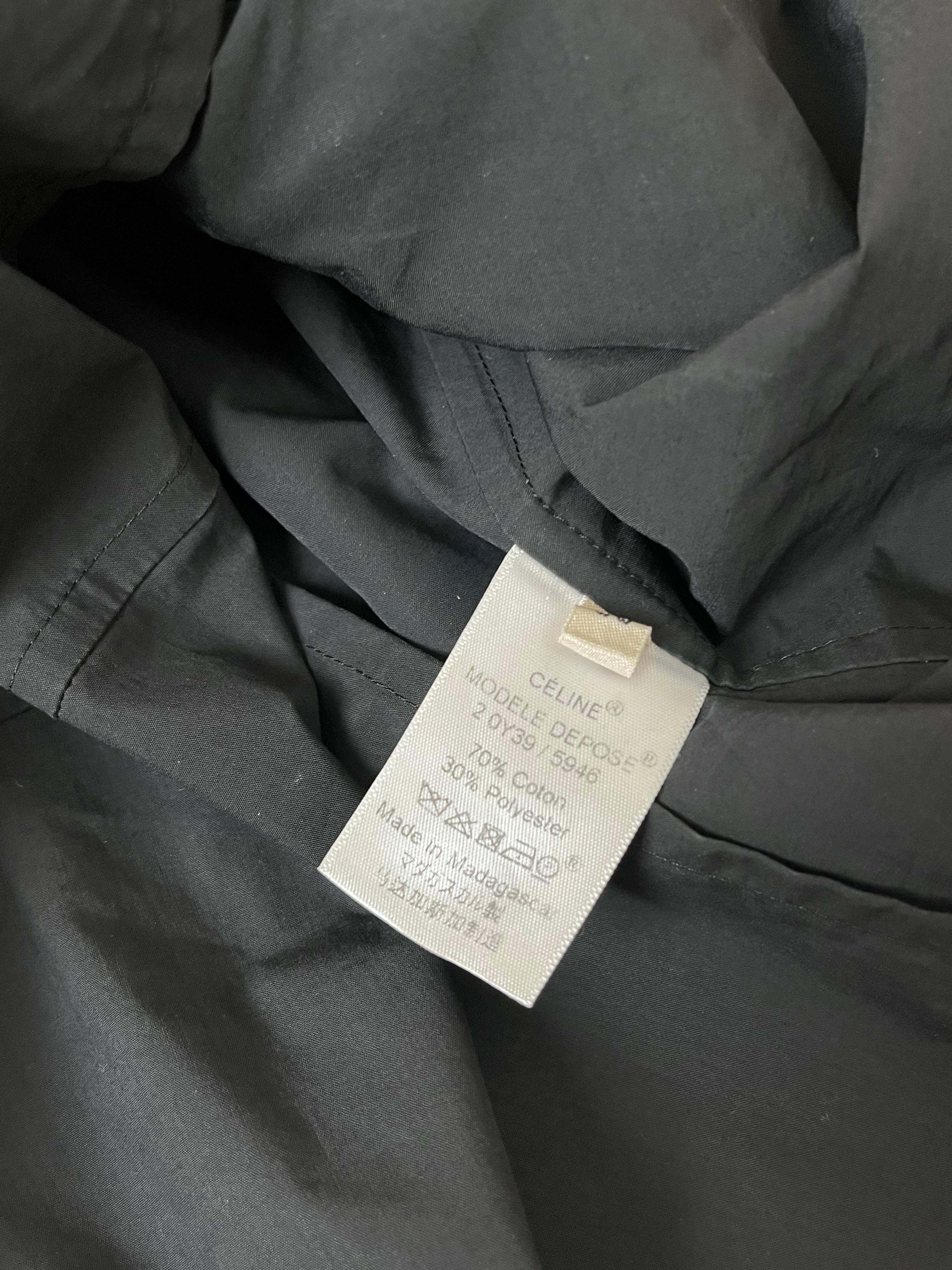 Celine by Phoebe Philo 2010's Asymmetric Zipped Black Top in vendita 5