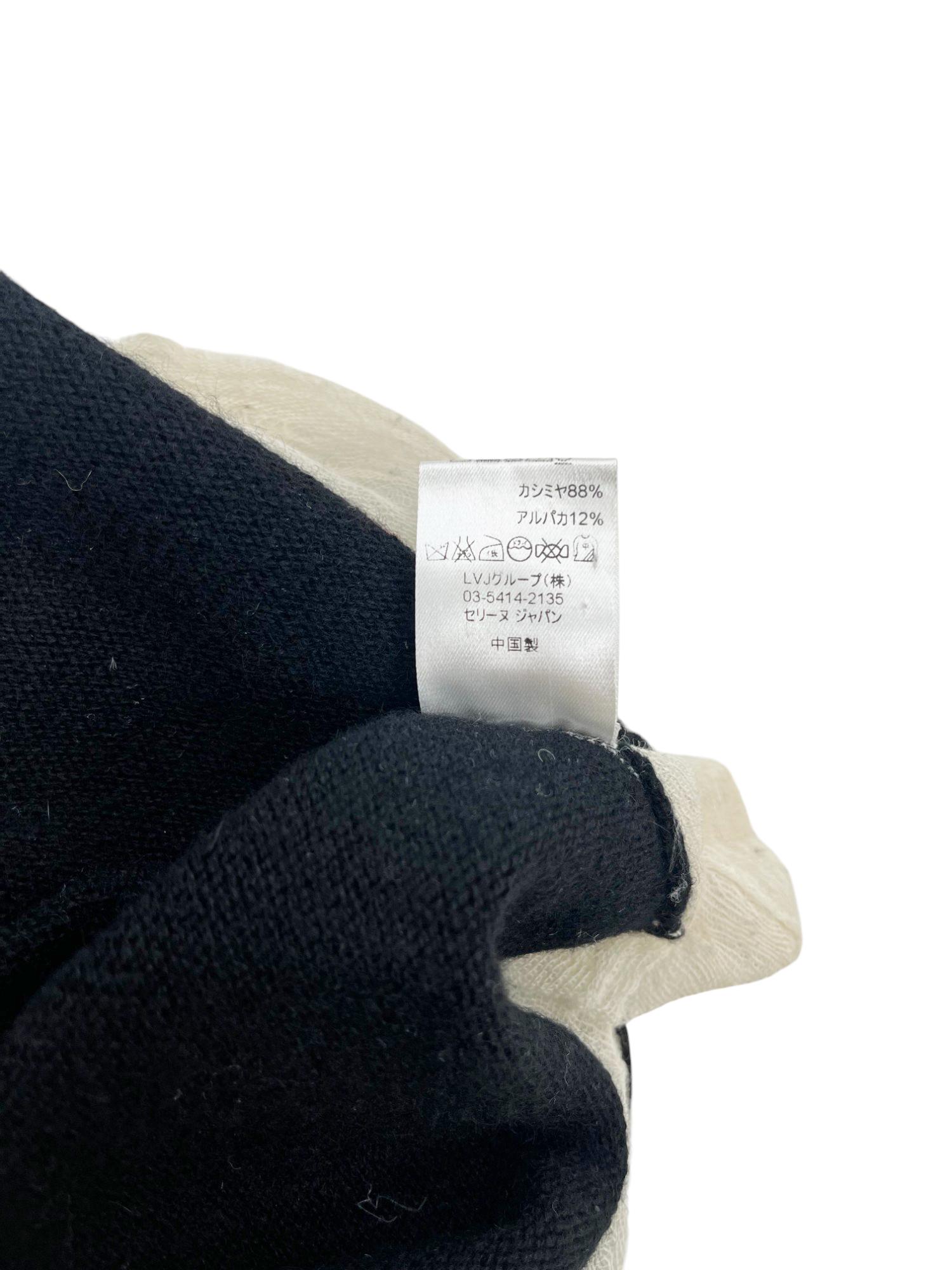 Celine by Phoebe Philo 2010's Double Layered Alpaca Black Turtleneck in vendita 5