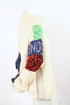 CELINE by PHOEBE PHILO 'BELONG' oversized hand-woven knit sweater