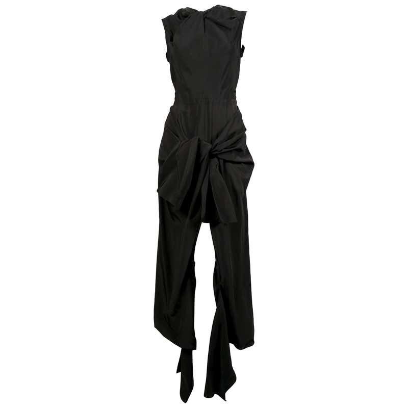 unworn CELINE by Phoebe Philo black dress with leather pockets at 1stdibs