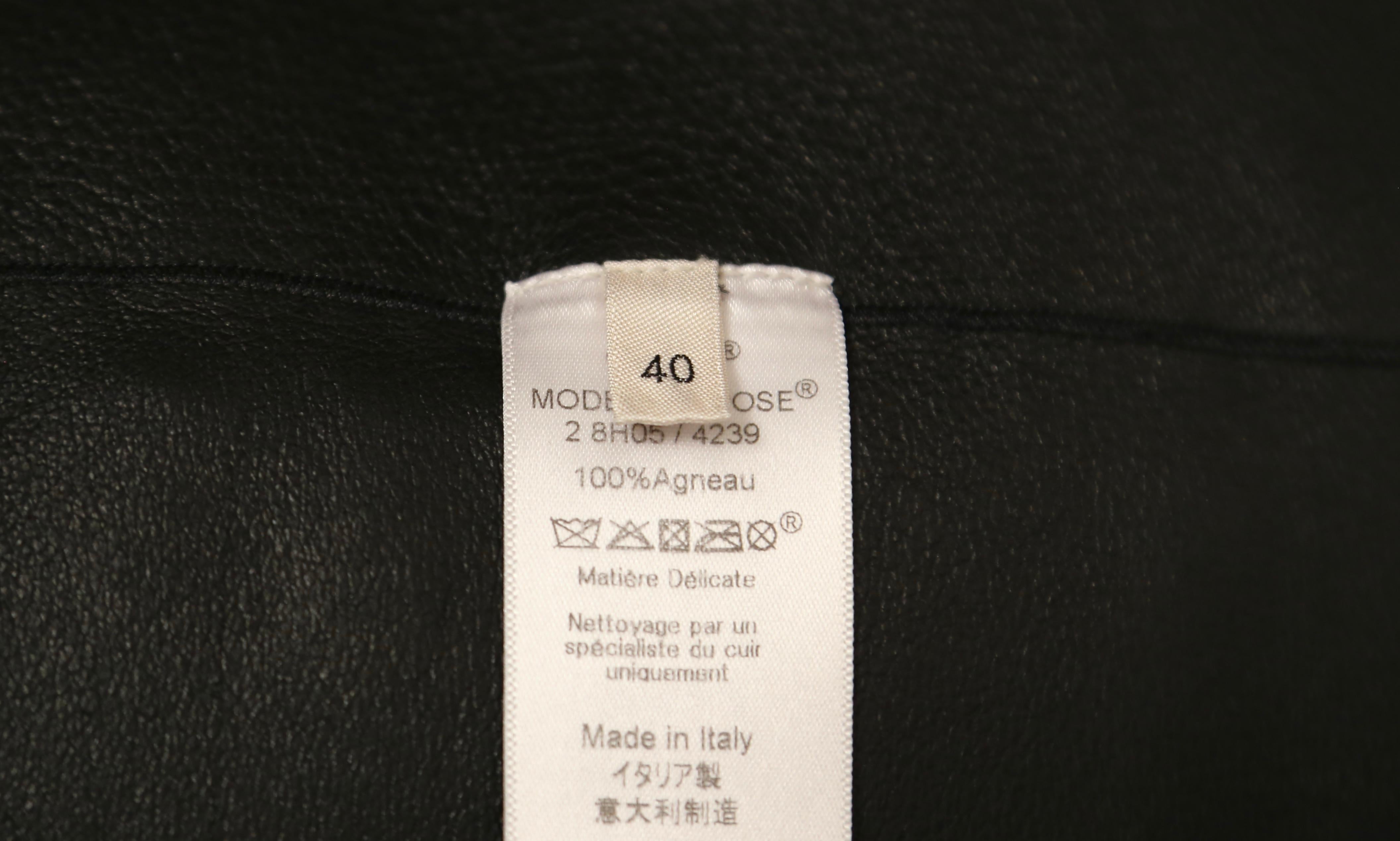 CELINE by PHOEBE PHILO black shearling coat For Sale 1