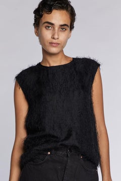 Céline by Phoebe Philo Black Silk Top 2010s