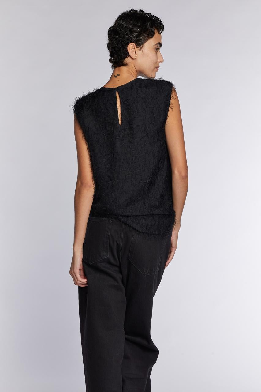 Céline by Phoebe Philo Black Silk Top 2010s 1