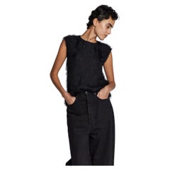 Céline by Phoebe Philo Top in seta nera anni 2010