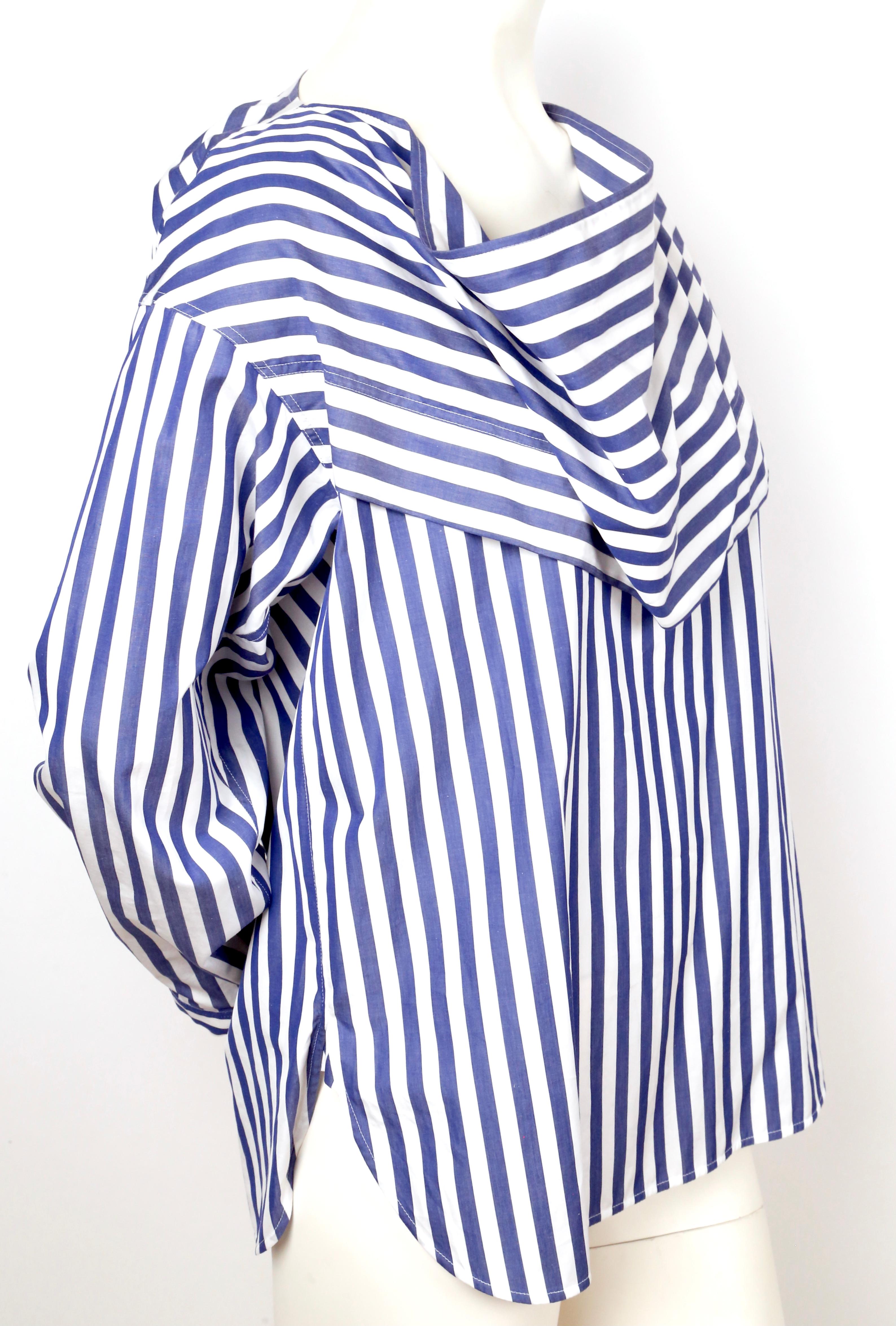 celine blue striped shirt