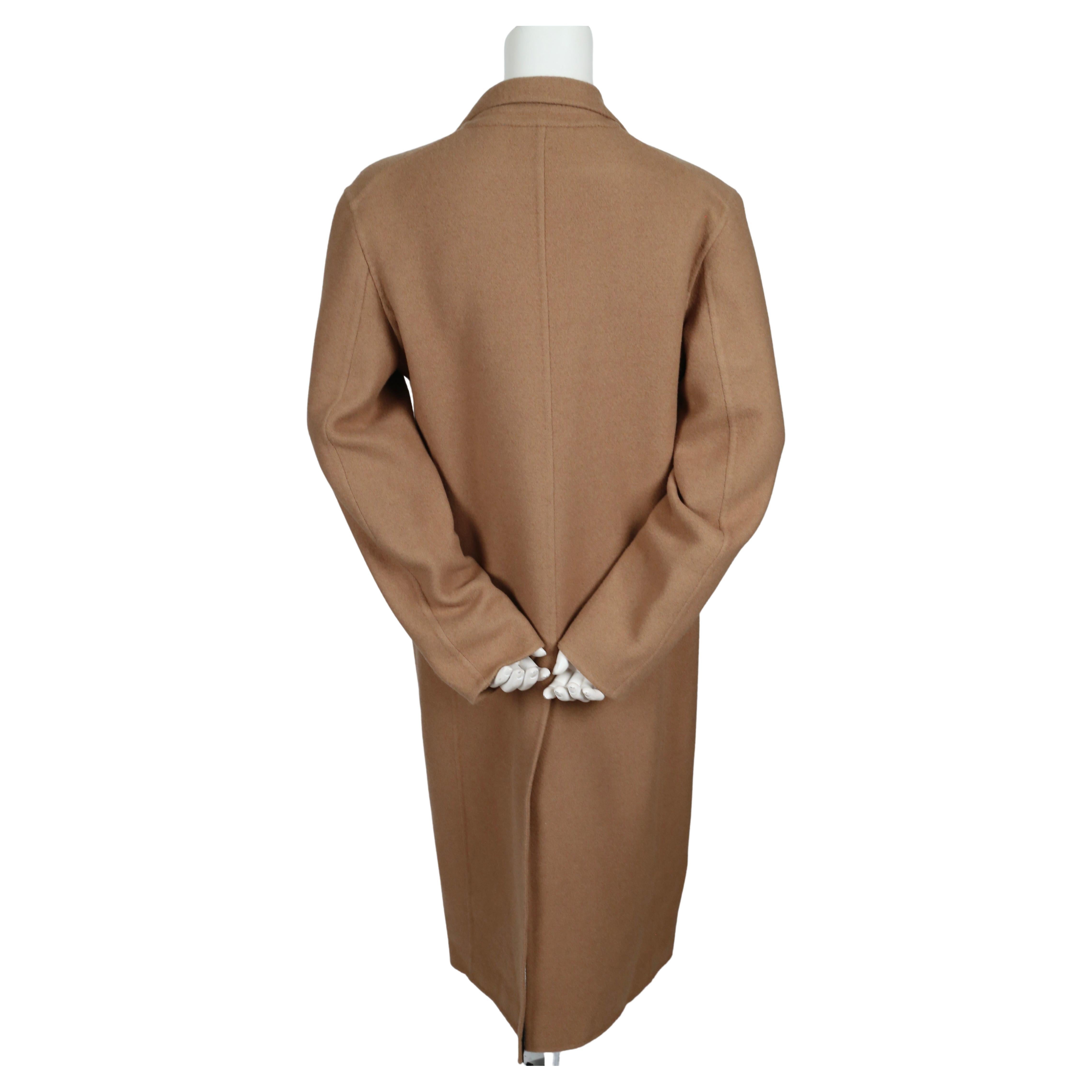 Celine by Phoebe Philo camel cashmere coat with belt   For Sale 1