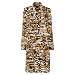 Celine by Phoebe Philo Cheetah Trench Coat 