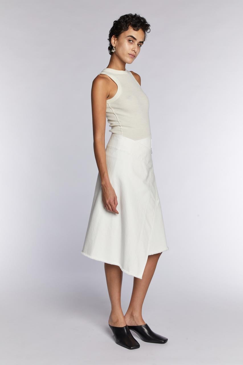 Women's Céline by Phoebe Philo Denim Wrap Skirt 2010s For Sale