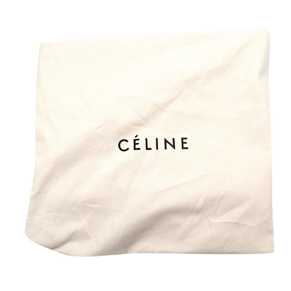 Celine by Phoebe Philo Ivory & Burgundy Small Twisted Cabas Bag 2