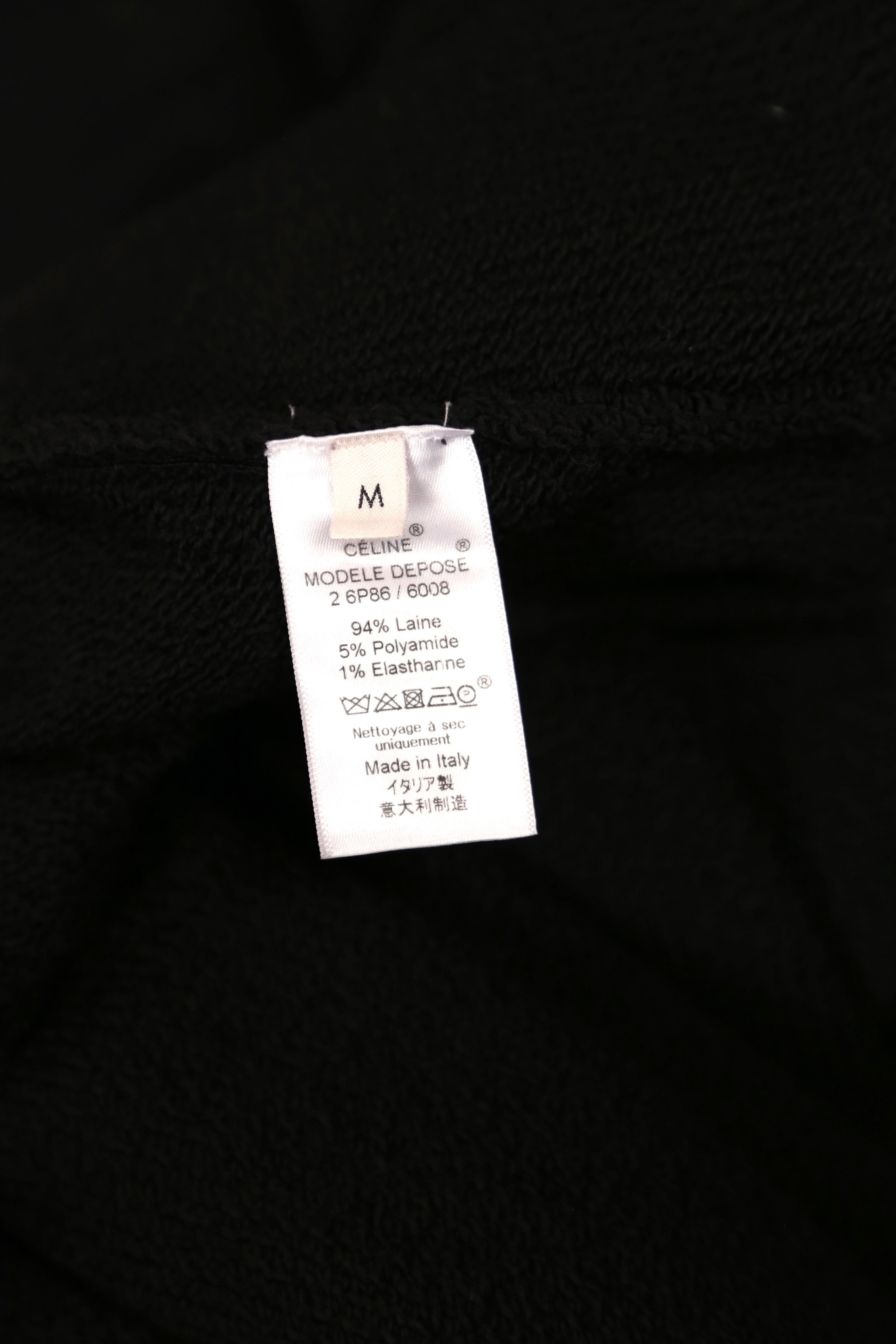 Black CELINE by PHOEBE PHILO 'Joan Didion' long black ad campaign dress
