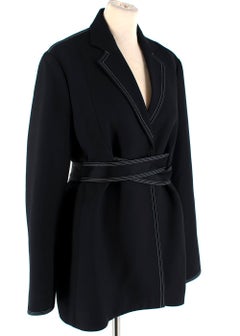 Celine by Phoebe Philo Kimono Jacket with White Contrast Stitching