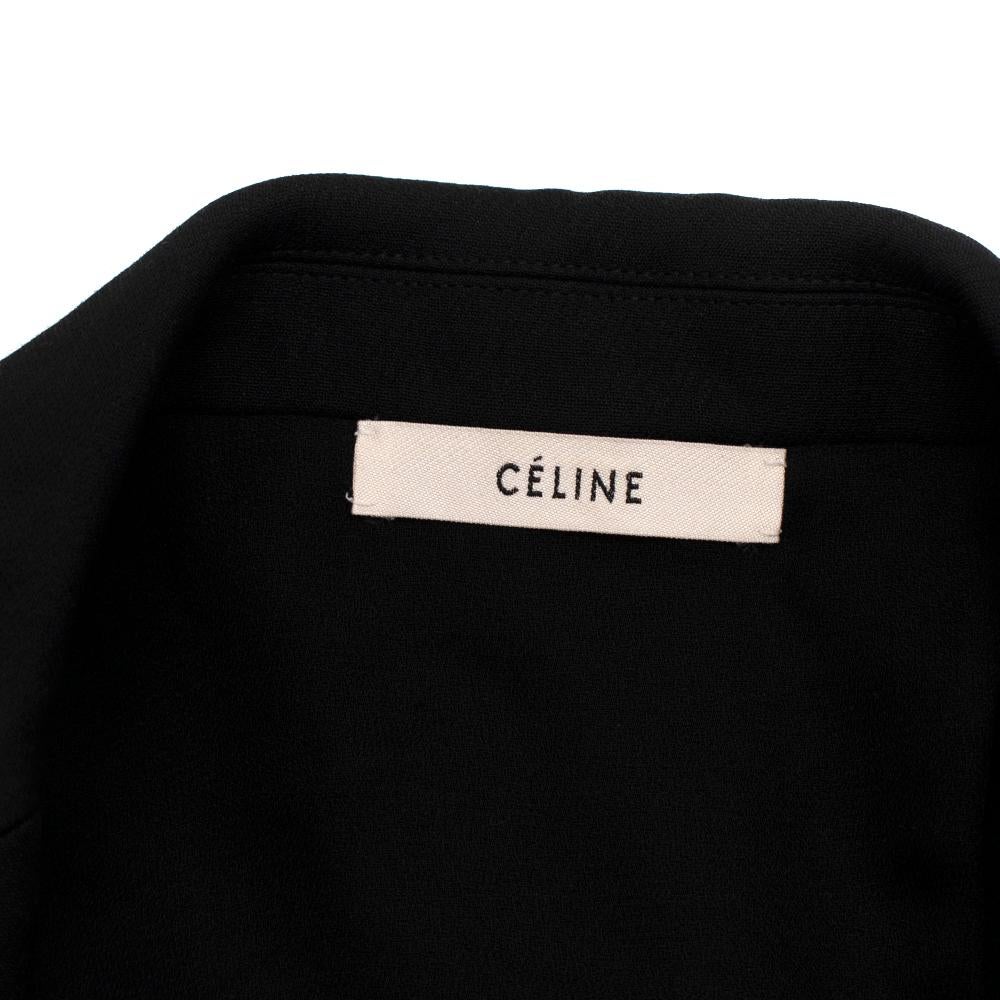 Celine by Phoebe Philo Kimono Jacket with White Contrast Stitching - Size US 4 In New Condition In London, GB