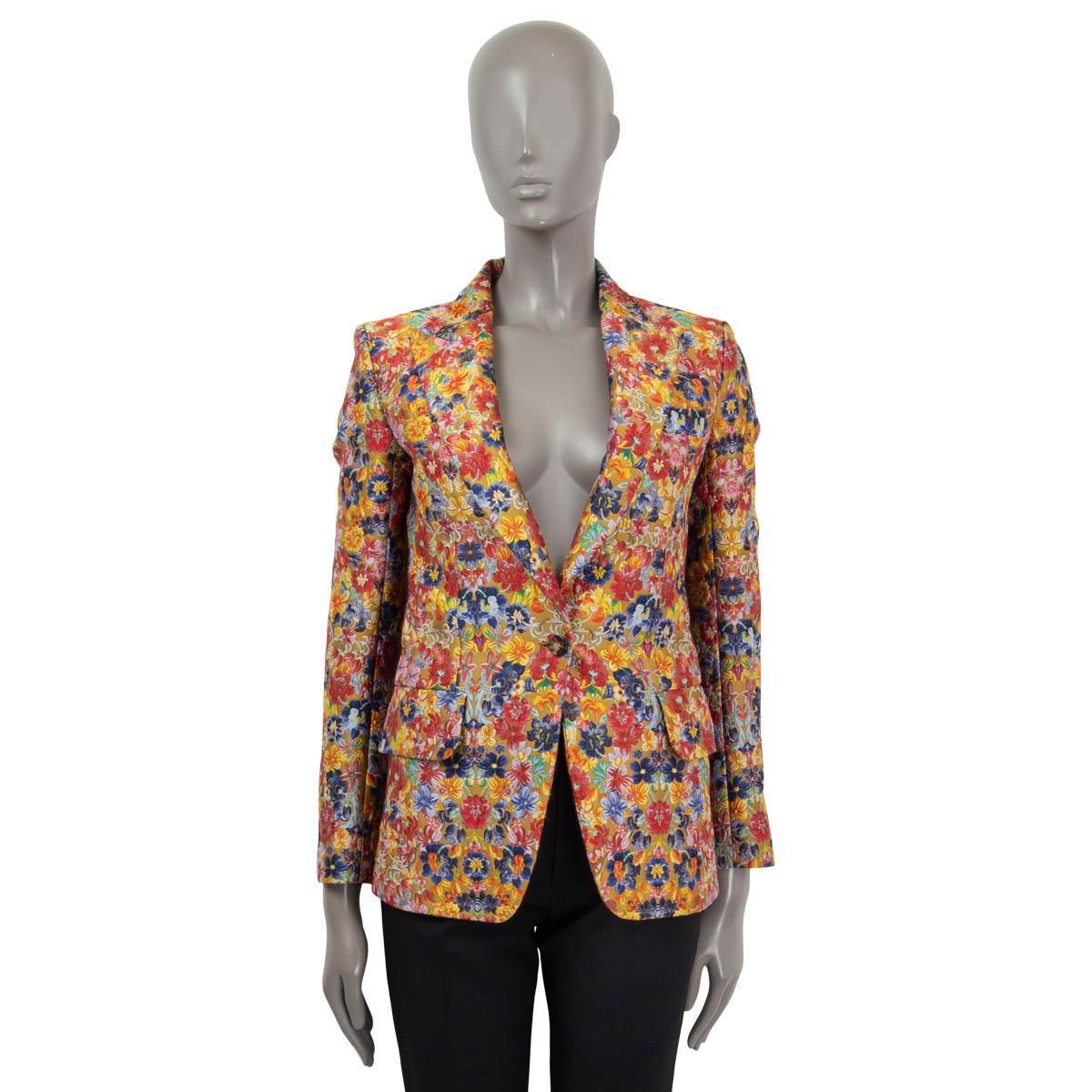 celine floral blazer