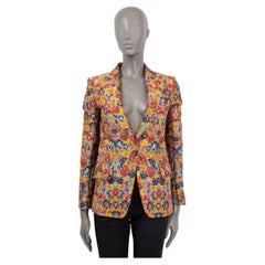 CELINE by PHOEBE PHILO multicolor 2012 FLORAL Blazer Jacket 36 XS