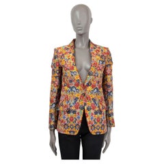 CELINE by PHOEBE PHILO multicolor 2012 FLORAL Chaqueta Blazer 36 XS