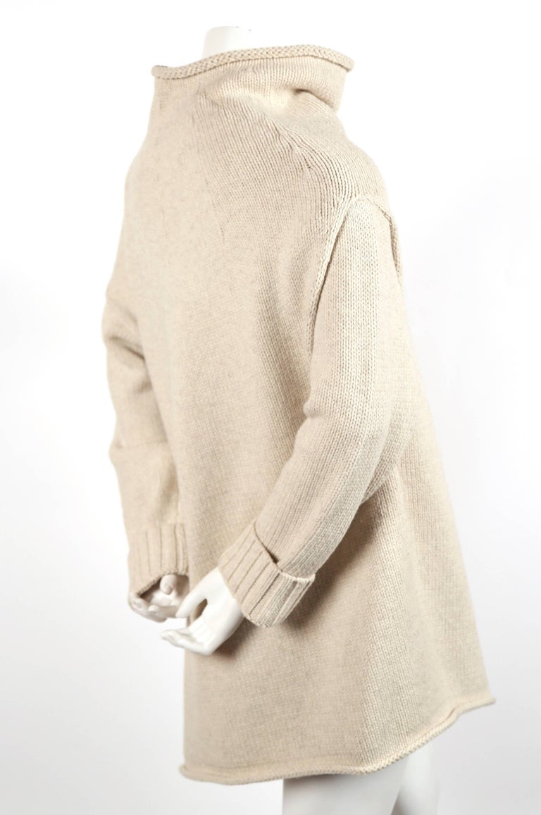 CELINE by Phoebe Philo oversized sweater with draping at 1stDibs ...