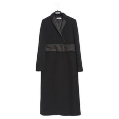 Céline by Phoebe Philo PF14 Manteau FR38 Abrigo Kimono Lana Negro US8 Celine