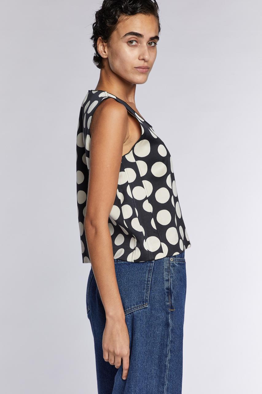 Nero Céline by Phoebe Philo Top a Dot Dot S/S 2015 in vendita