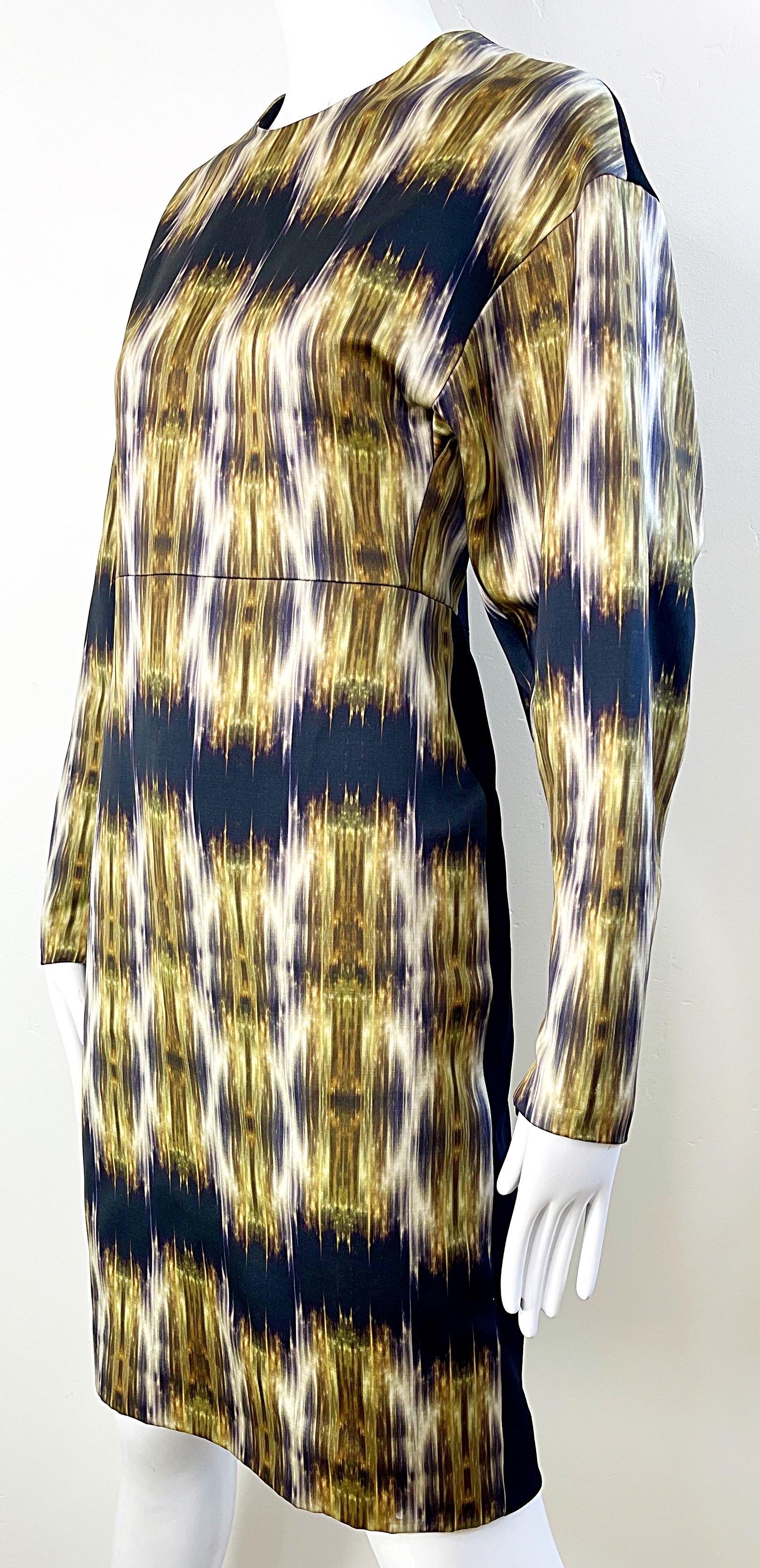Celine by Phoebe Philo Pre Fall 2012 Size 40 / US 8 Runway Ikat Dress ...