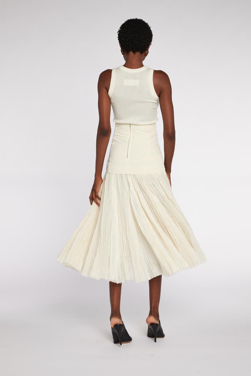 Céline by Phoebe Philo Raw Edge Gauze Skirt S/S 2014 In Excellent Condition In London, GB
