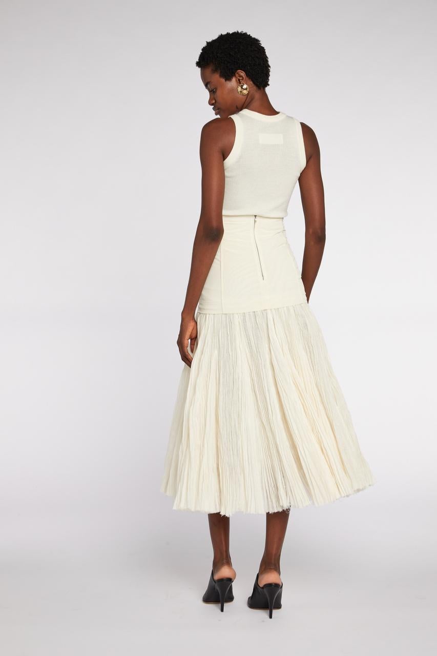 Women's Céline by Phoebe Philo Raw Edge Gauze Skirt S/S 2014
