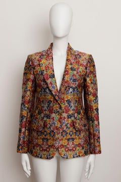 Celine by Phoebe Philo Resort 2012 Floral Jacquard Blazer Jacke Größe Größe 42 FR