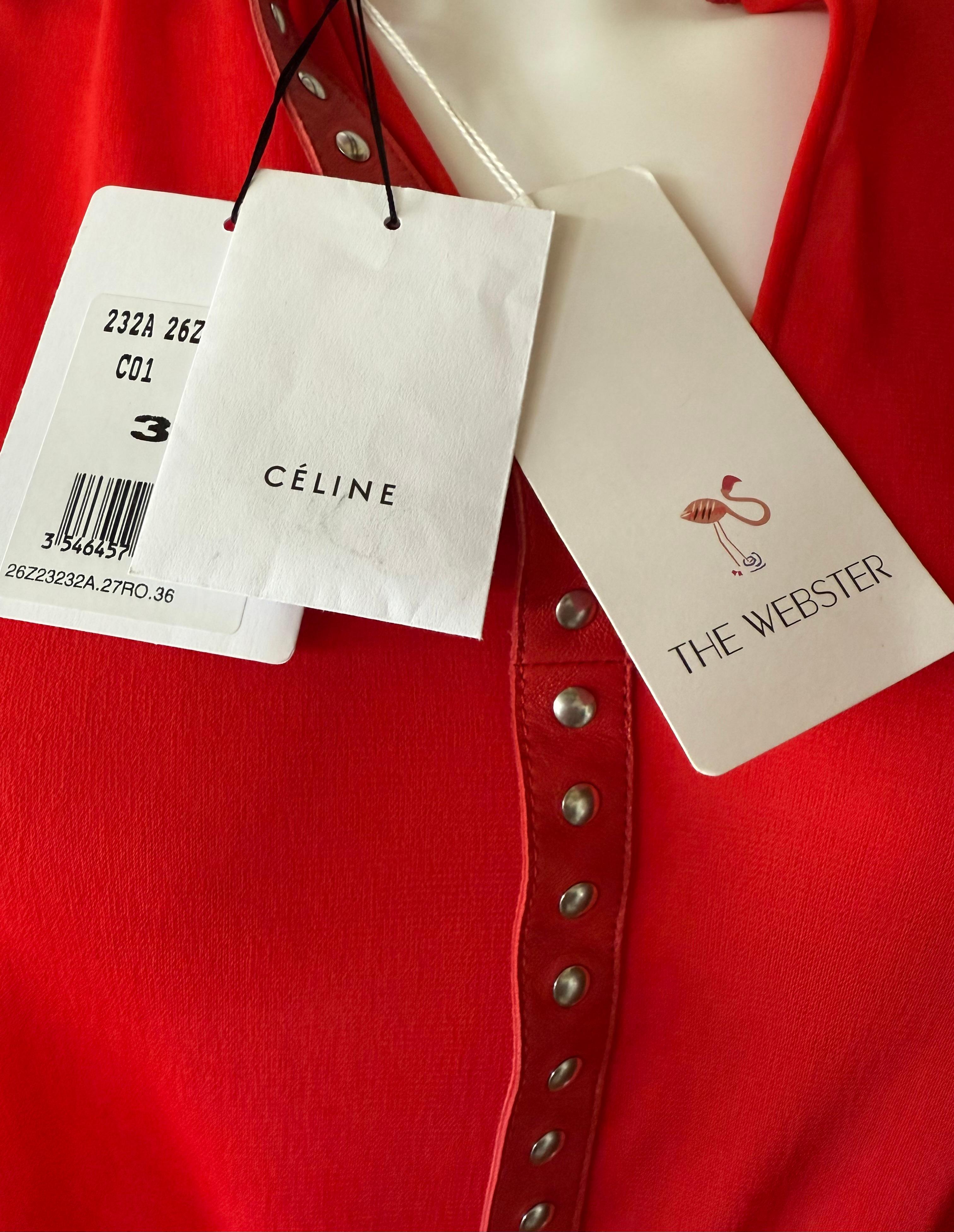 Celine by Phoebe Philo Robe longue cloutée réversible - Pré-automne 2017 en vente 6