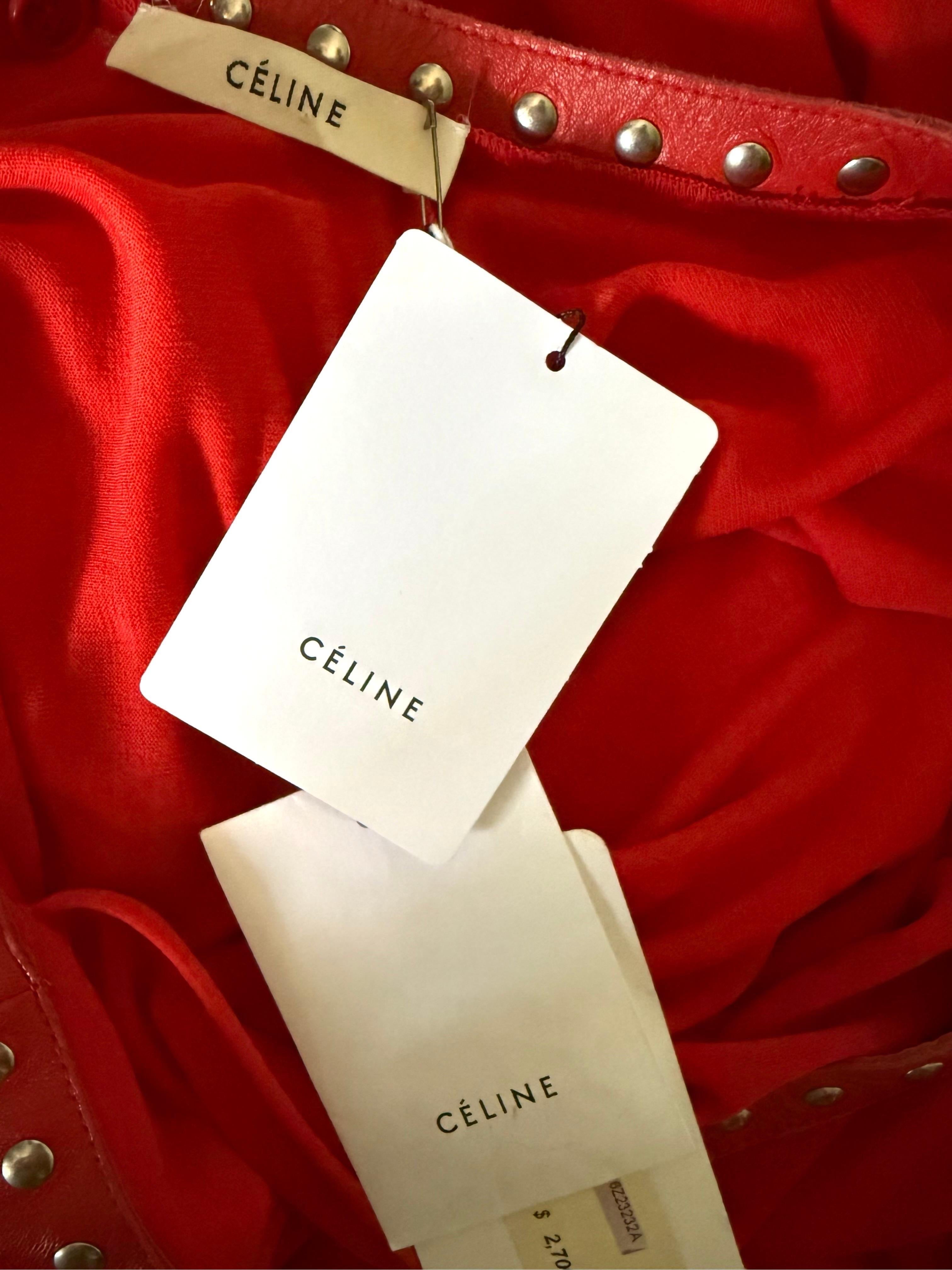 Celine by Phoebe Philo Robe longue cloutée réversible - Pré-automne 2017 en vente 4