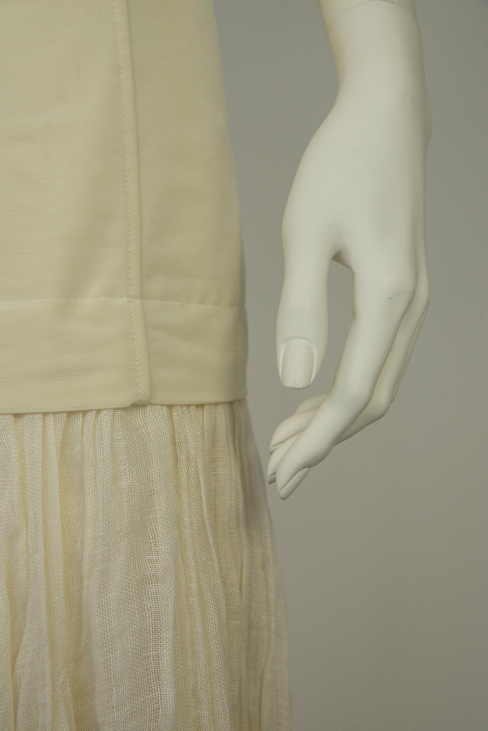 Céline By Phoebe Philo Runway Frayed Linen Maxi Skirt, Spring-Summer 2014 3