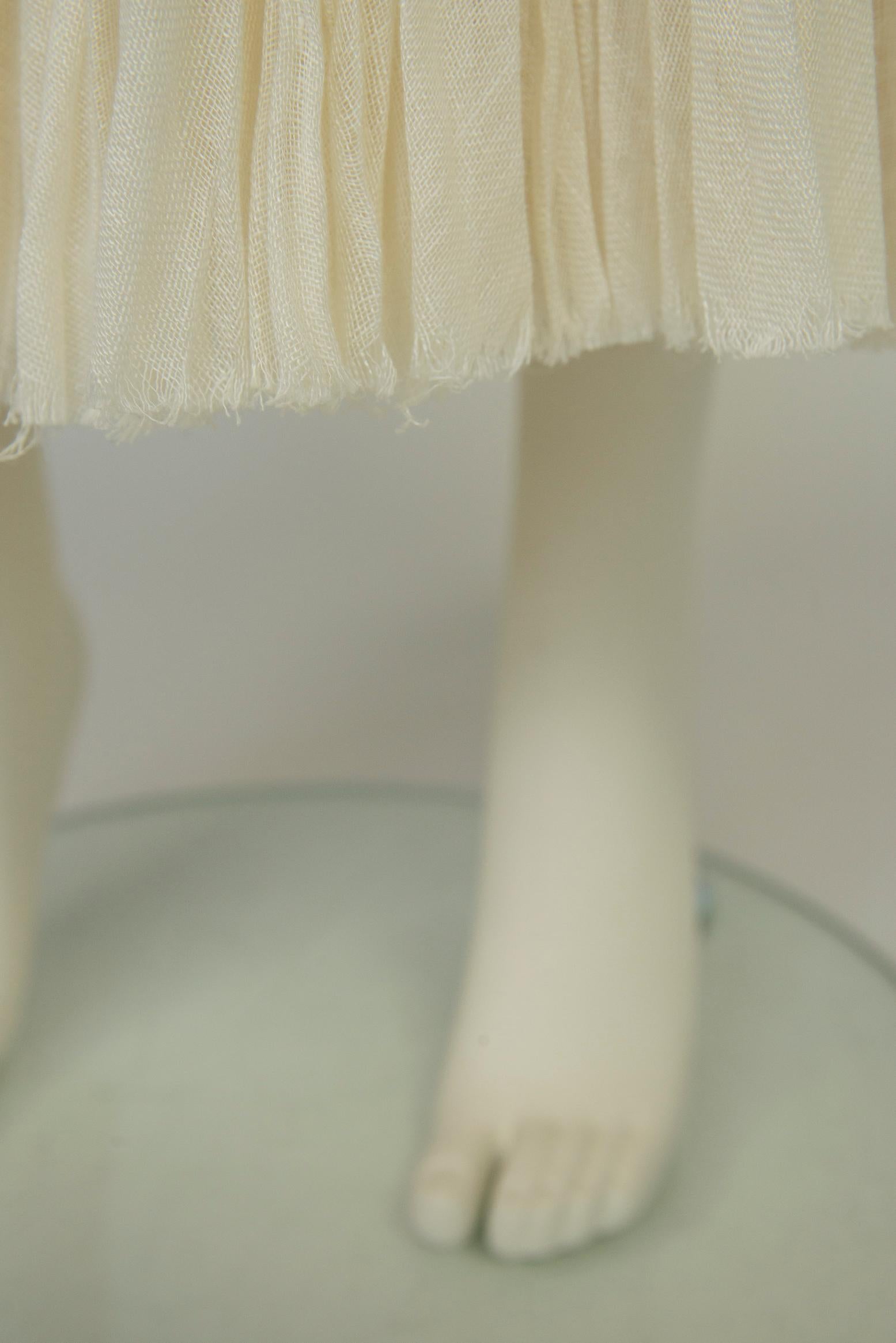 Céline By Phoebe Philo Runway Frayed Linen Maxi Skirt, Spring-Summer 2014 4