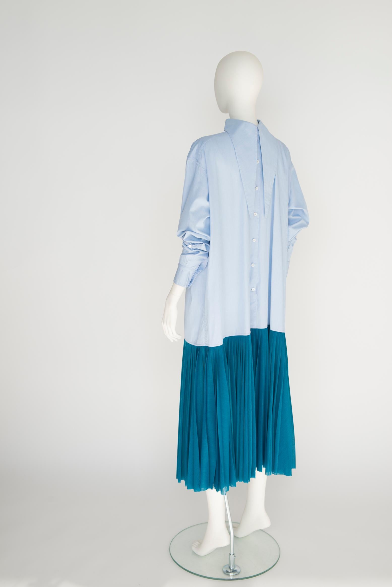 Céline By Phoebe Philo Runway Pleated Shirt Dress, Spring-Summer 2017 3