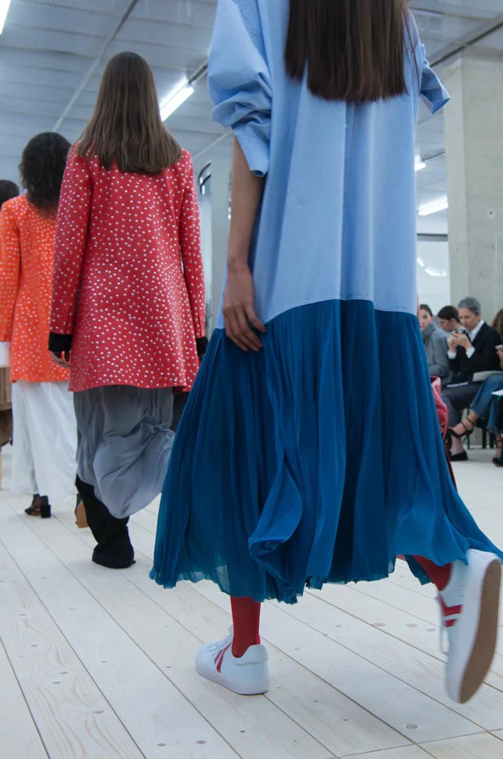 Céline By Phoebe Philo Runway Pleated Shirt Dress, Spring-Summer 2017 1